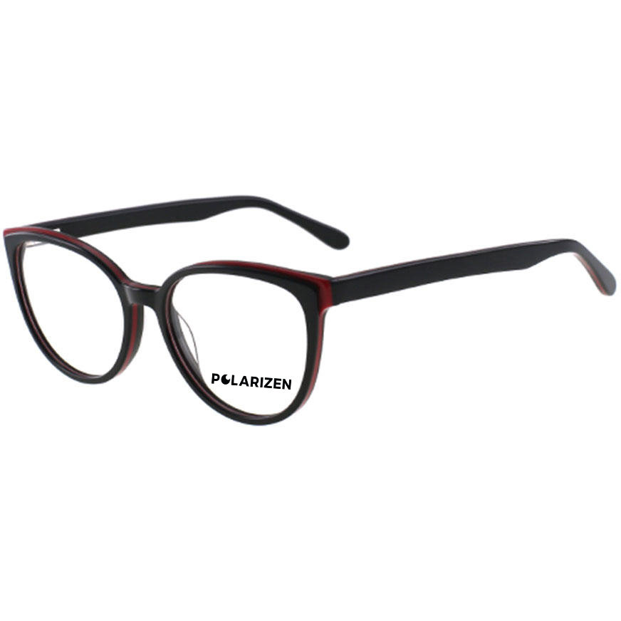Rame ochelari de vedere dama Polarizen 17357 C1 Negre Cat-eye originale din Acetat cu comanda online