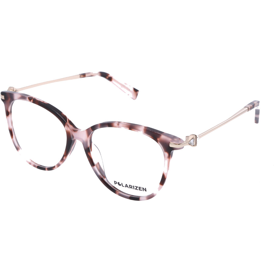 Rame ochelari de vedere dama Polarizen 17402 C4 Roz-Havana Butterfly originale din Plastic cu comanda online