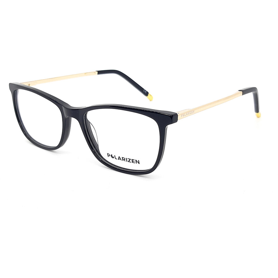 Rame ochelari de vedere dama Polarizen 17403 C1 Negre Rectangulare originale din Plastic cu comanda online