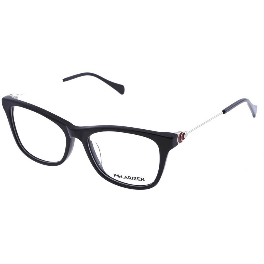 Rame ochelari de vedere dama Polarizen 17427 C4 Negre Rectangulare originale din Plastic cu comanda online