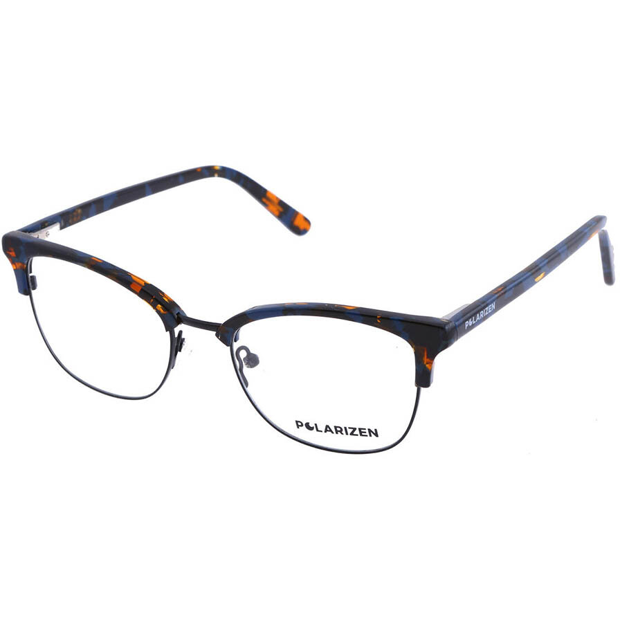 Rame ochelari de vedere dama Polarizen 17463 C3 Albastre-Havana Browline originale din Plastic cu comanda online