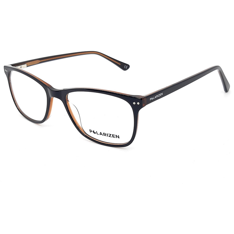Rame ochelari de vedere dama Polarizen 17478 C3 Negre Rectangulare originale din Plastic cu comanda online