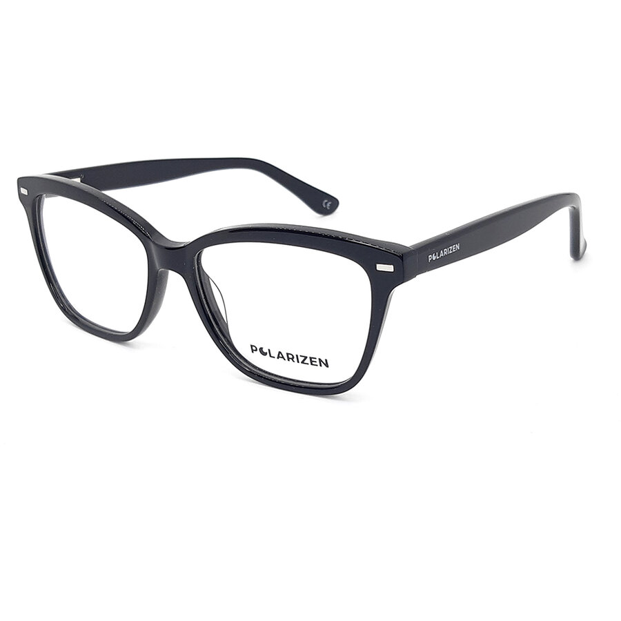 Rame ochelari de vedere dama Polarizen 17485 C1 Negre Rectangulare originale din Plastic cu comanda online