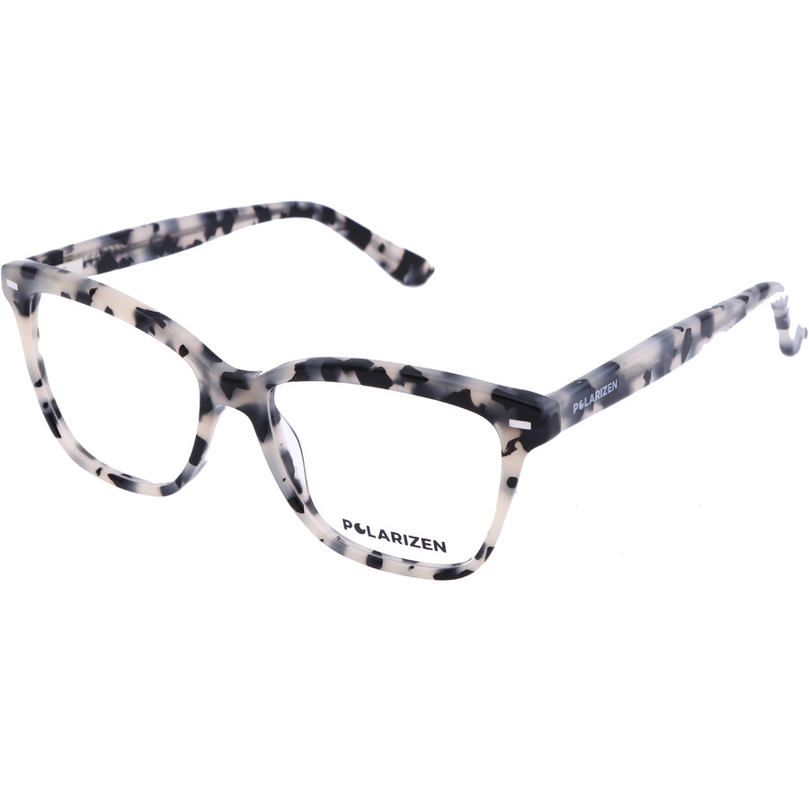 Rame ochelari de vedere dama Polarizen 17485 C3 Gri-Havana Rectangulare originale din Plastic cu comanda online