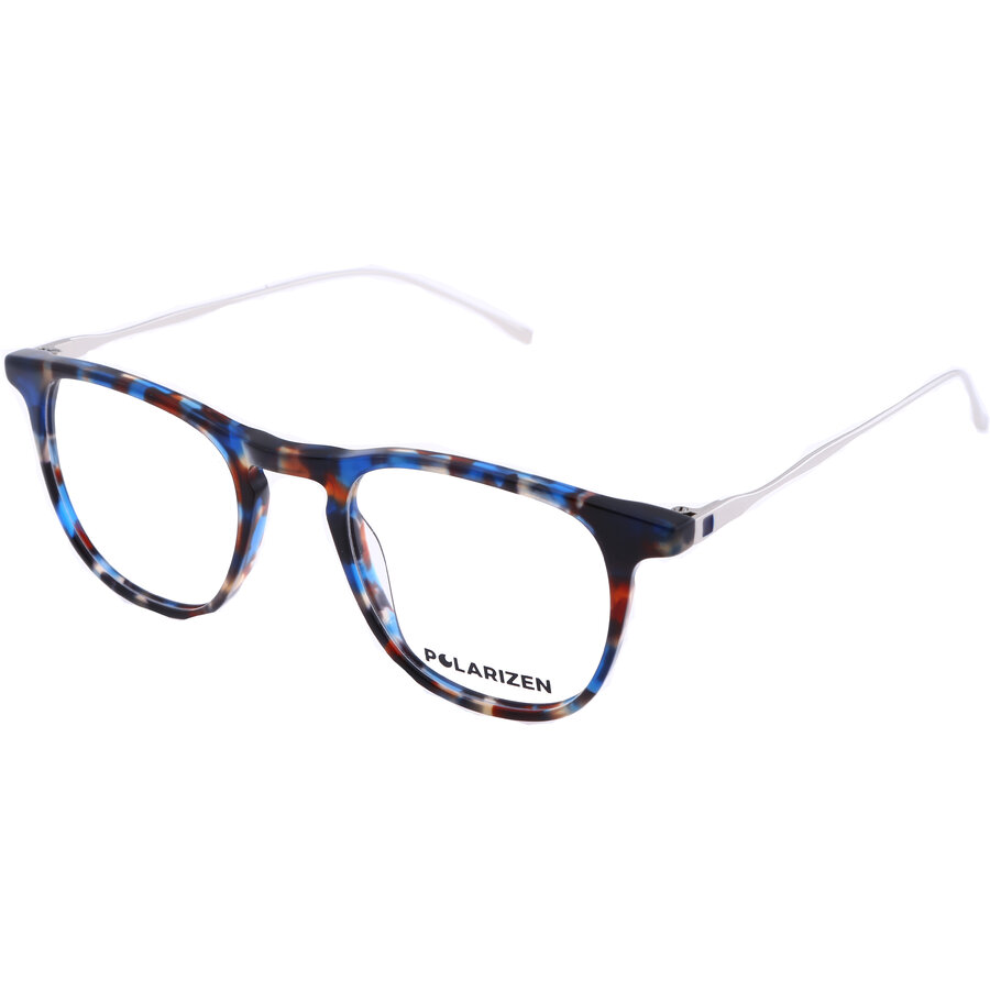 Rame ochelari de vedere dama Polarizen 17489 C2 Albastre-Havana Patrate originale din Plastic cu comanda online