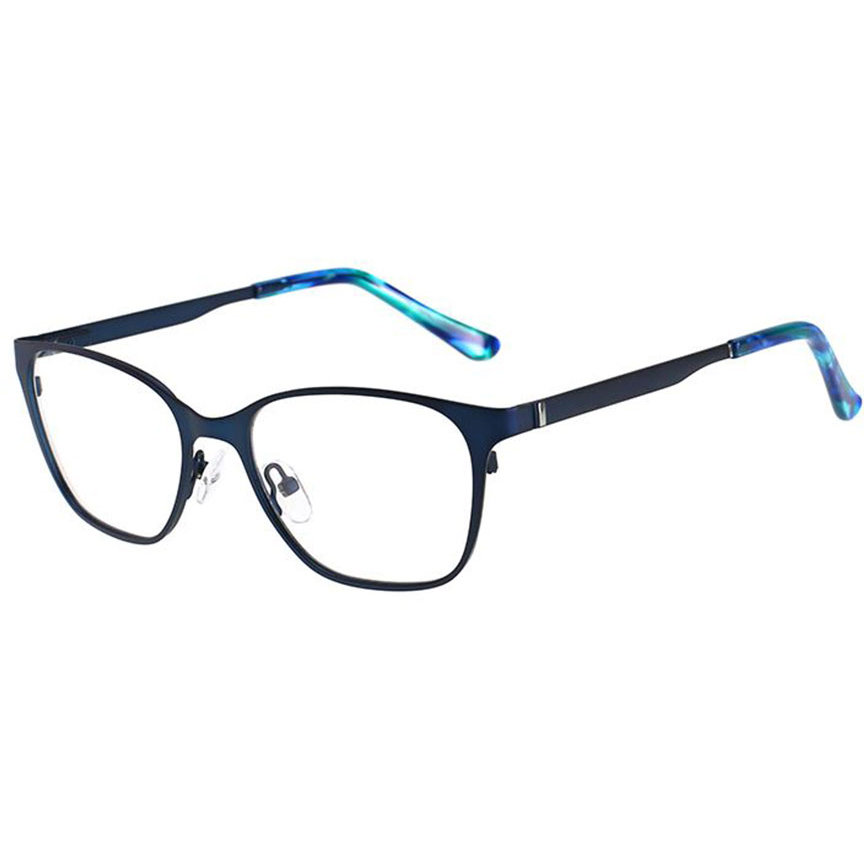 Rame ochelari de vedere dama Polarizen 9134 C4 Albastre Rectangulare originale din Metal cu comanda online