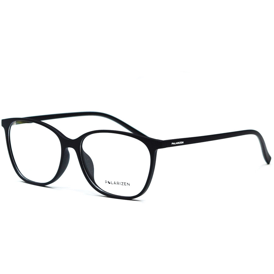Rame ochelari de vedere dama Polarizen S1706 C4 Negre Rectangulare originale din Plastic cu comanda online