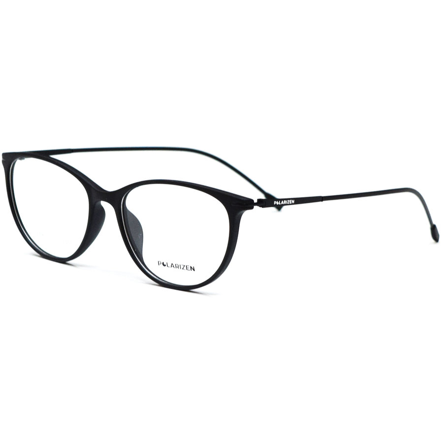 Rame ochelari de vedere dama Polarizen S1719 C1 Negre Ovale originale din Plastic cu comanda online