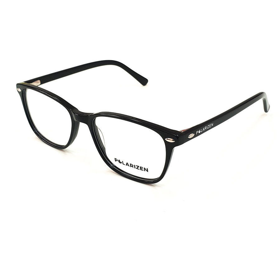 Rame ochelari de vedere dama Polarizen WD1021-C1 Negre Rectangulare originale din Acetat cu comanda online