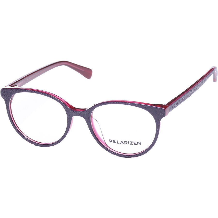 Rame ochelari de vedere dama Polarizen WD1045 C6 Mov Rotunde originale din Plastic cu comanda online