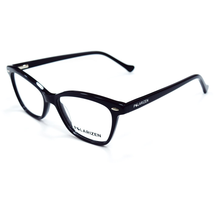 Rame ochelari de vedere dama Polarizen WD1055 C1 Negre Ovale originale din Plastic cu comanda online