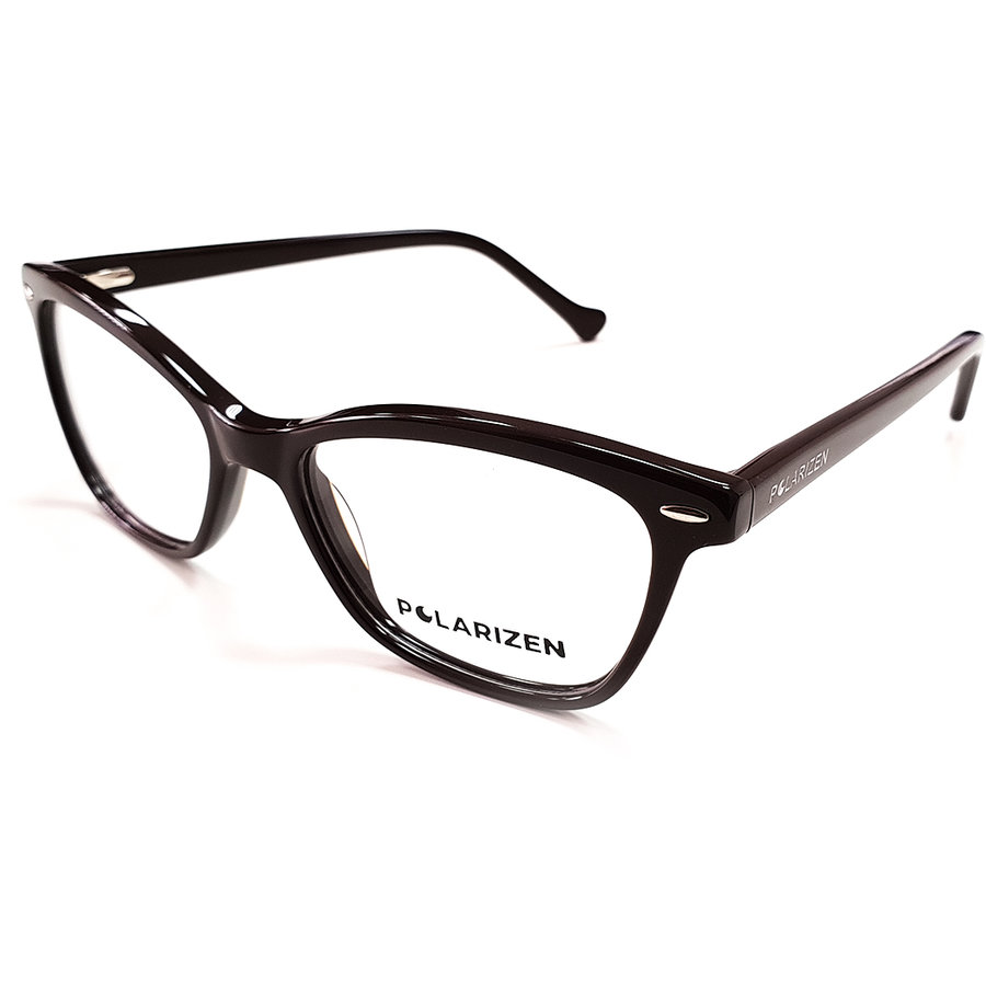 Rame ochelari de vedere dama Polarizen WD1055-C7 Maro Cat-eye originale din Plastic cu comanda online