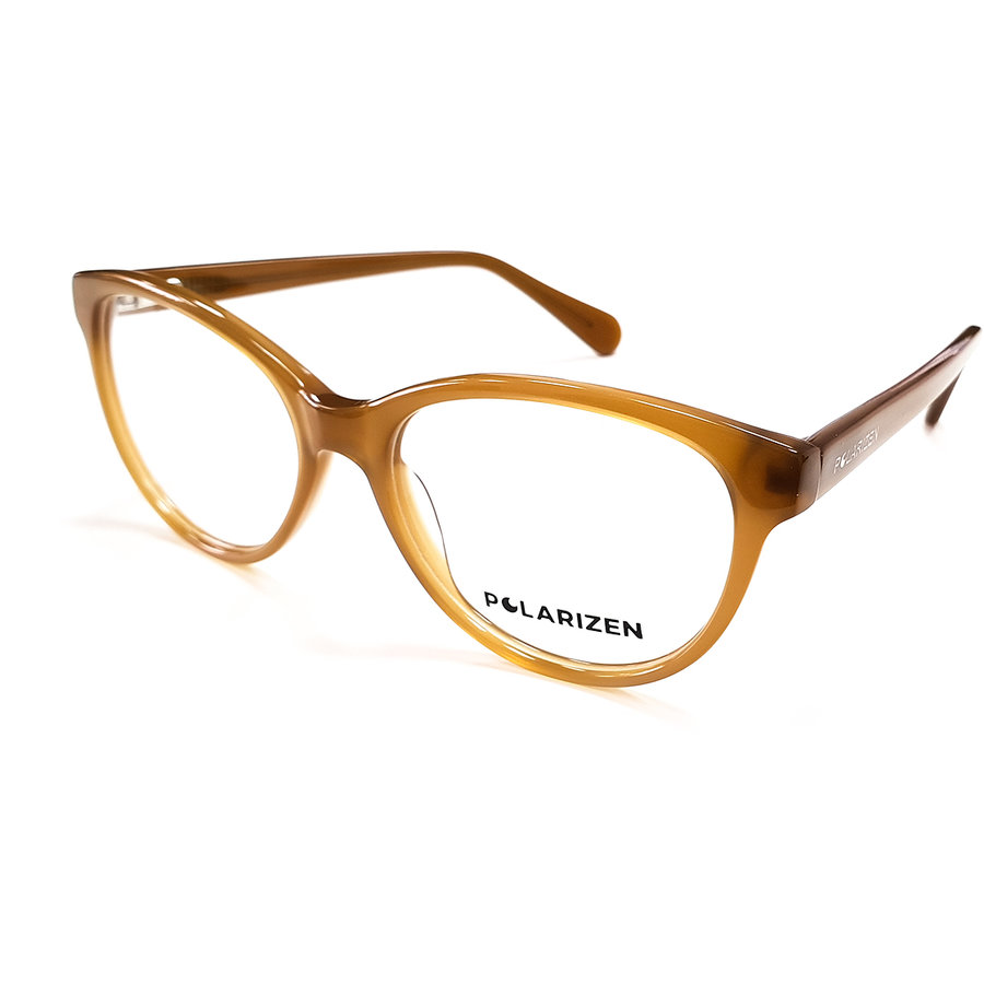Rame ochelari de vedere dama Polarizen WD1066-C4 Maro Ovale originale din Plastic cu comanda online