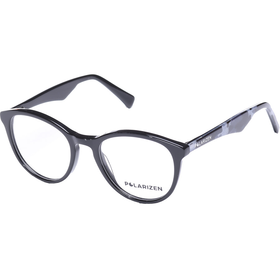 Rame ochelari de vedere dama Polarizen WD1122 C1 Negre Rotunde originale din Plastic cu comanda online