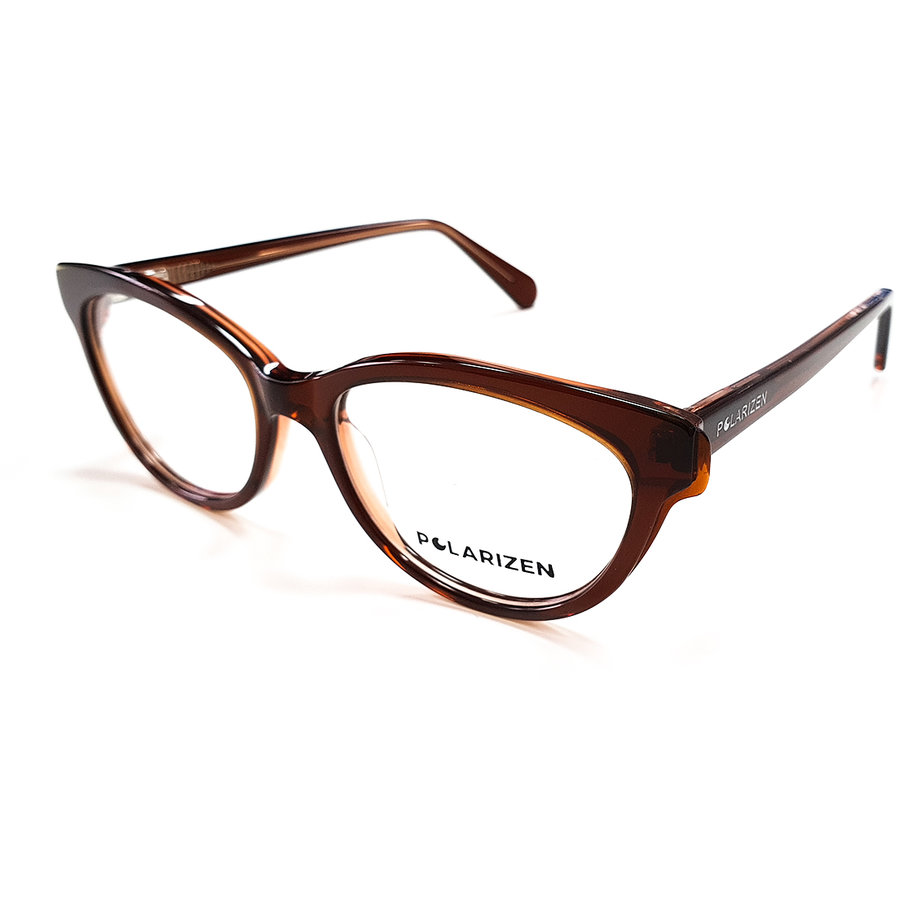 Rame ochelari de vedere dama Polarizen WD2021-C5 Maro Ovale originale din Plastic cu comanda online
