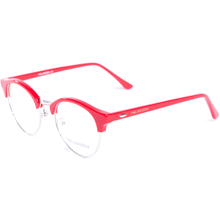 Rame ochelari de vedere dama Polarizen ZMC00004 03 Rosii Rotunde originale din Plastic cu comanda online