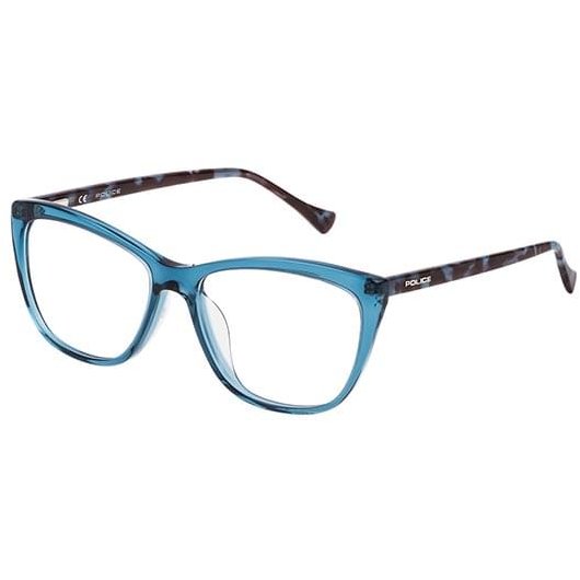 Rame ochelari de vedere dama Police VPL286 0T90 Cat-eye Albastre originale din Acetat cu comanda online
