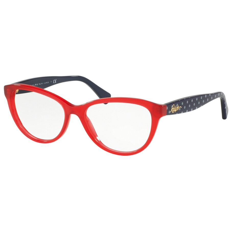 Rame ochelari de vedere dama Ralph by Ralph Lauren RA7075 3161 Rosii Cat-eye originale din Plastic cu comanda online