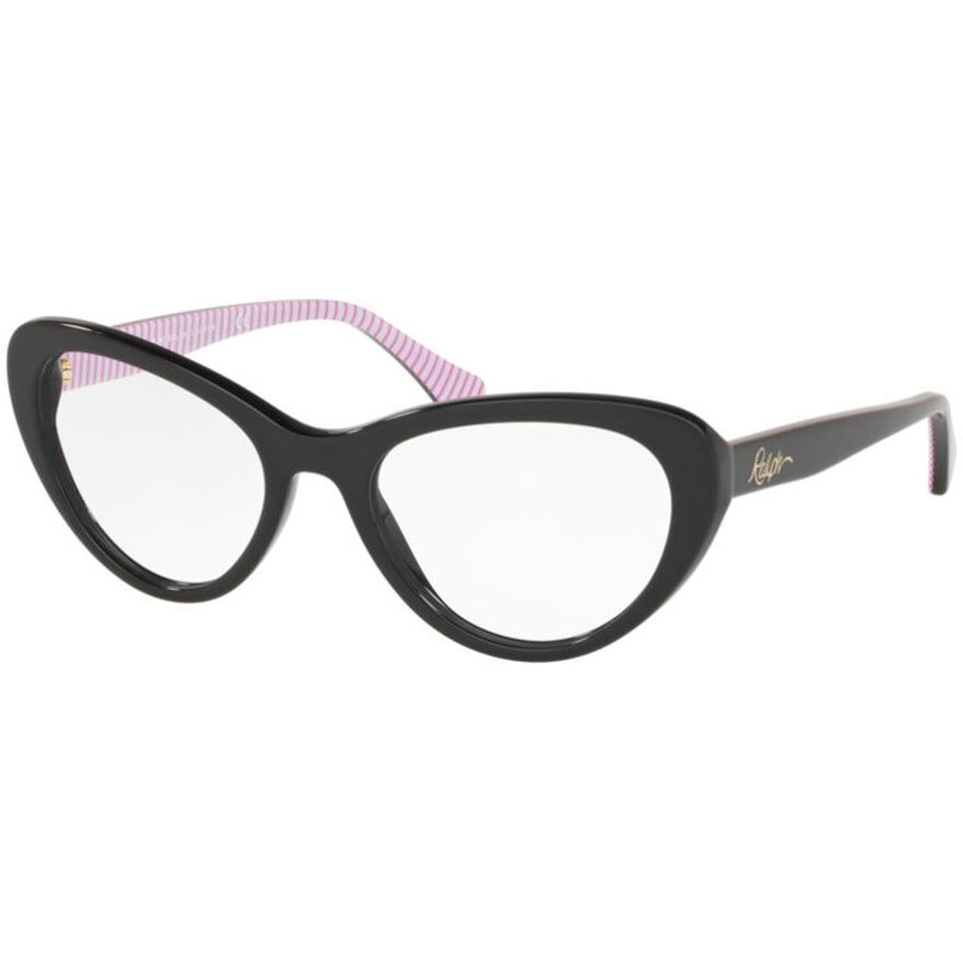 Rame ochelari de vedere dama Ralph by Ralph Lauren RA7107 5001 Negre Cat-eye originale din Plastic cu comanda online