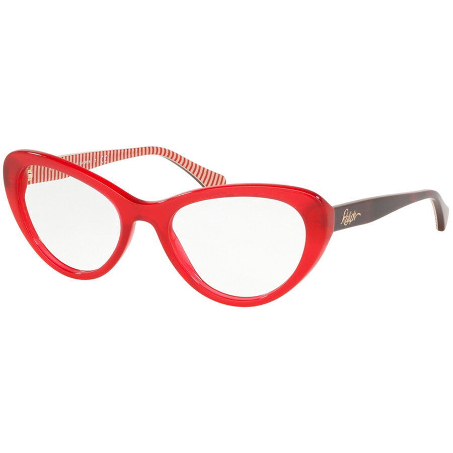 Rame ochelari de vedere dama Ralph by Ralph Lauren RA7107 5785 Rosii Cat-eye originale din Plastic cu comanda online