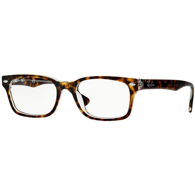 Rame ochelari de vedere dama Ray-Ban RX5286 5082 Rectangulare Havana originale din Plastic cu comanda online
