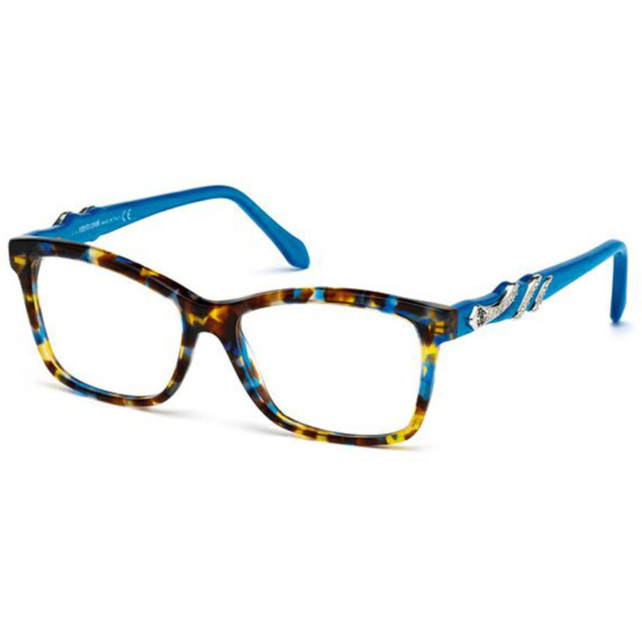 Rame ochelari de vedere dama Roberto Cavalli RC0863 055 Rectangulare Havana originale din Plastic cu comanda online