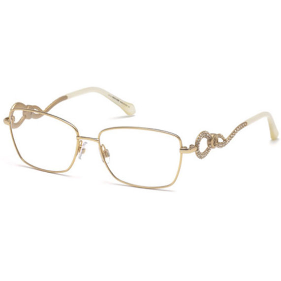 Rame ochelari de vedere dama Roberto Cavalli RC5003 028 Rectangulare Aurii originale din Metal cu comanda online