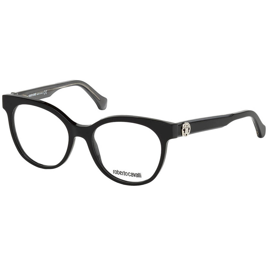 Rame ochelari de vedere dama Roberto Cavalli RC5049 A05 Cat-eye Negre originale din Plastic cu comanda online