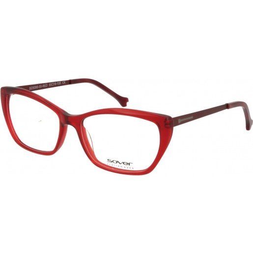 Rame ochelari de vedere dama SOVER SO5090-55-RED Rosii Cat-eye originale din Plastic cu comanda online
