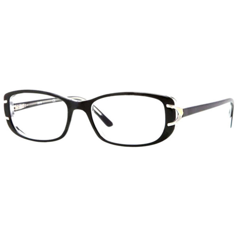 Rame ochelari de vedere dama Sferoflex SF1549 C388 53 Negre Ovale originale din Plastic cu comanda online