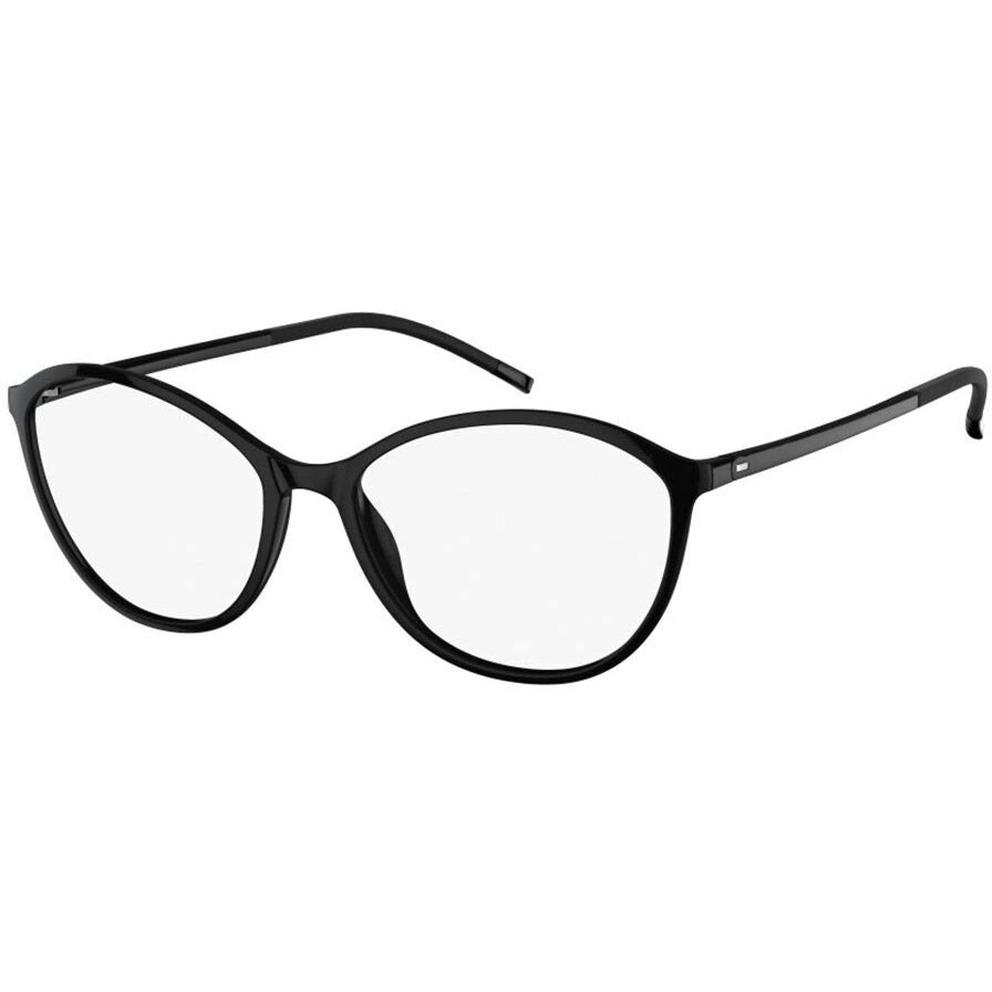 Rame ochelari de vedere dama Silhouette 1584/75 9110 Ovale Negre originale din Plastic cu comanda online