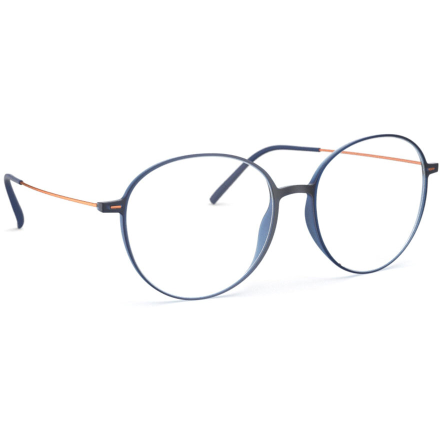 Rame ochelari de vedere dama Silhouette 1587/75 4540 Rotunde Albastre originale din Plastic cu comanda online