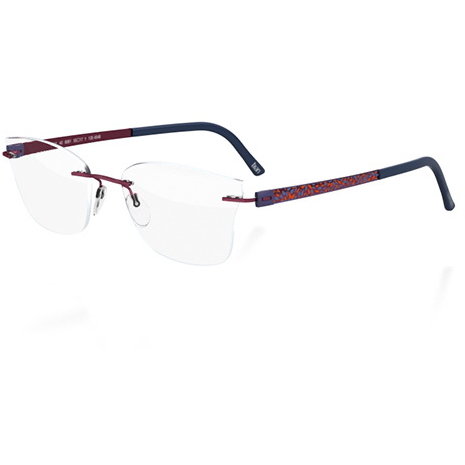 Rame ochelari de vedere dama Silhouette 4541/40 6061 Rectangulare Rosii originale din Metal cu comanda online