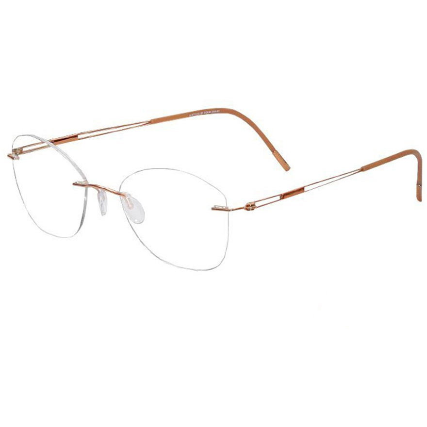 Rame ochelari de vedere dama Silhouette 5521/EU 3530 Ovale Roz-Aurii originale din Metal cu comanda online