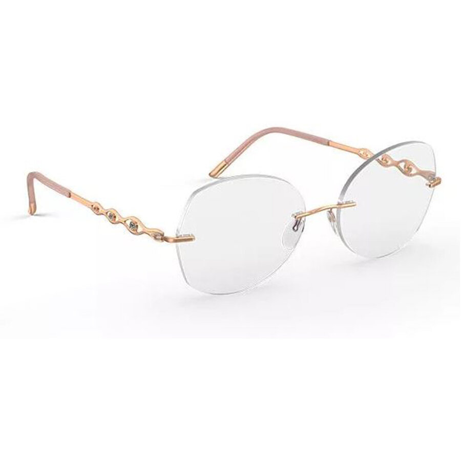 Rame ochelari de vedere dama Silhouette 5526/FS 3580 Rotunde Roz originale din Placat cu comanda online