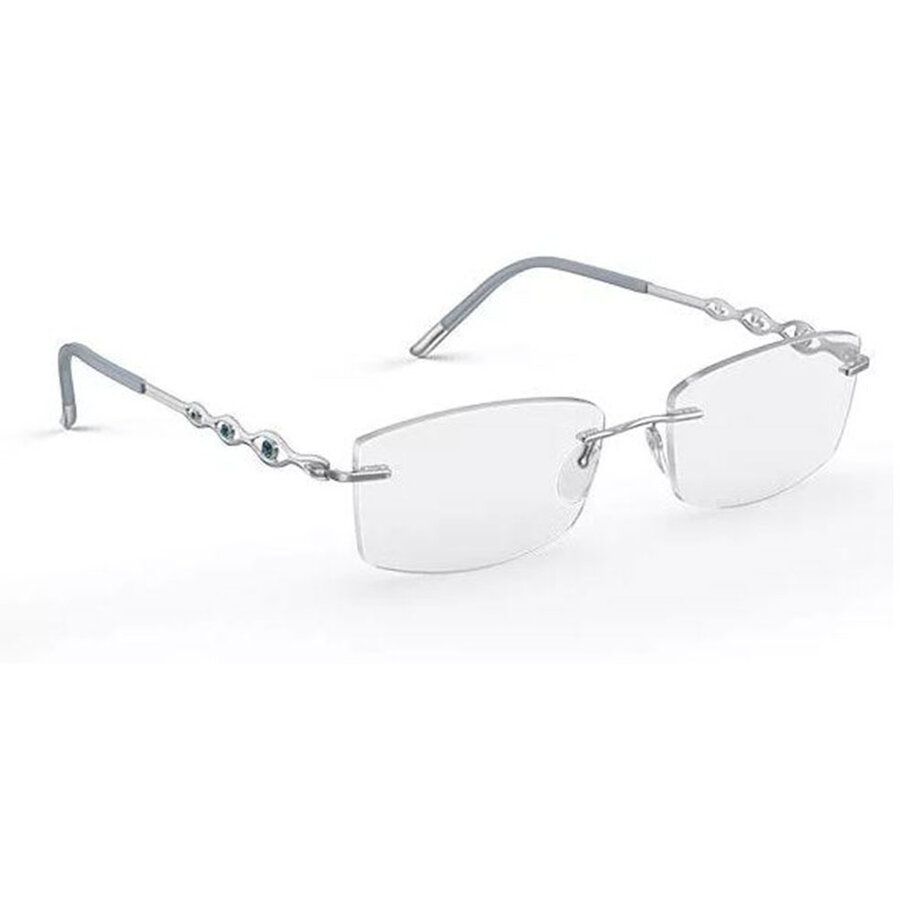 Rame ochelari de vedere dama Silhouette 5526/GL 7000 Rectangulare Argintii originale din Metal cu comanda online