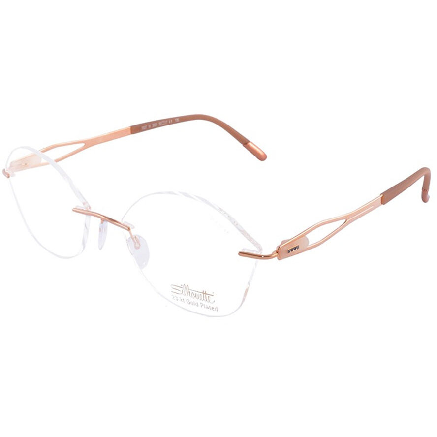 Rame ochelari de vedere dama Silhouette 5527/GI 3520 Cat-eye Aurii originale din Metal cu comanda online