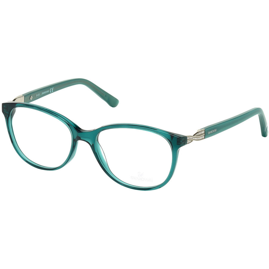 Rame ochelari de vedere dama Swarovski SK5122 096 Ovale Verzi originale din Plastic cu comanda online