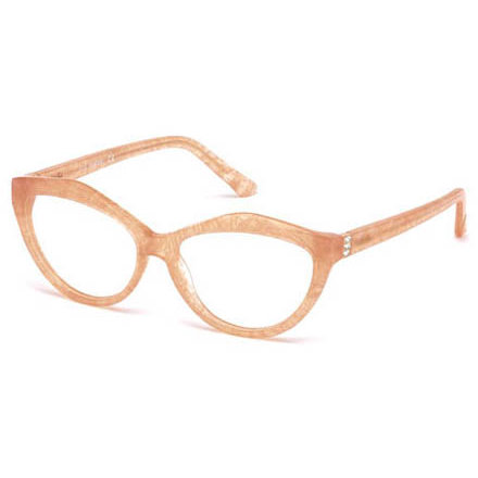 Rame ochelari de vedere dama Swarovski SK5142 074 Transparent-Roz Cat-eye originale din Plastic cu comanda online
