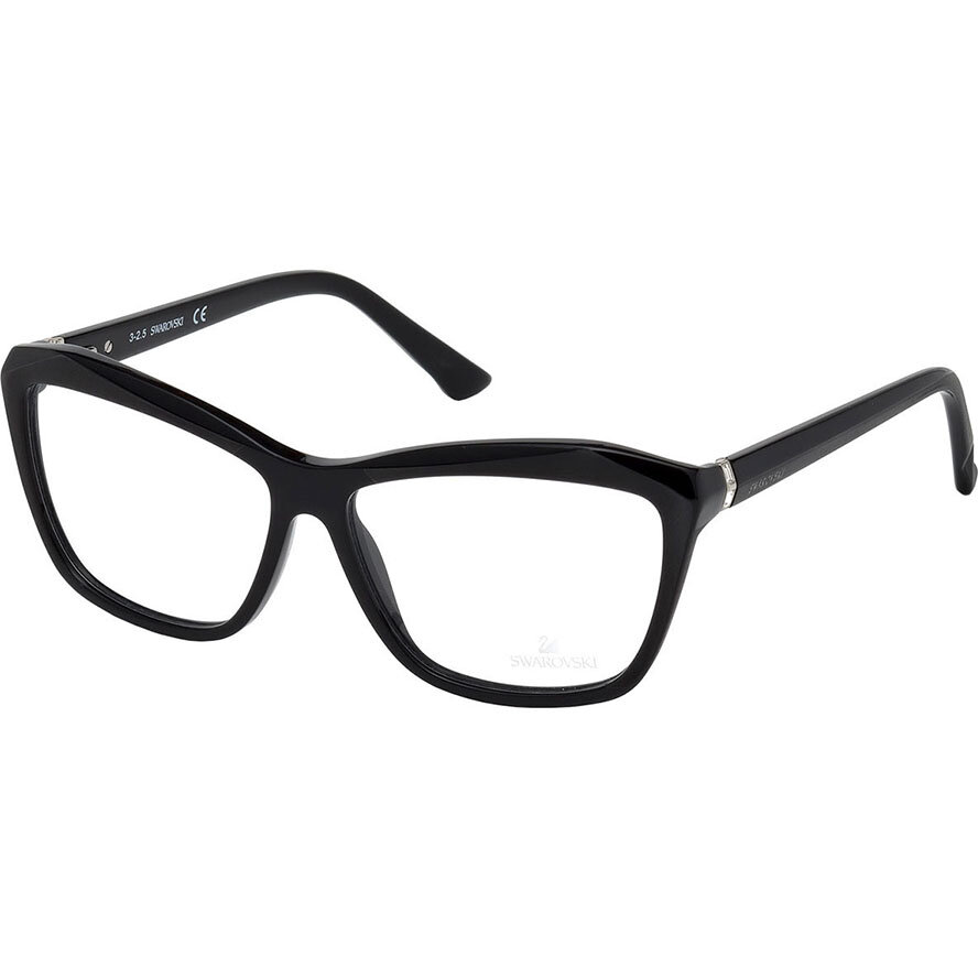 Rame ochelari de vedere dama Swarovski SK5193F 001 Negre Cat-eye originale din Plastic cu comanda online