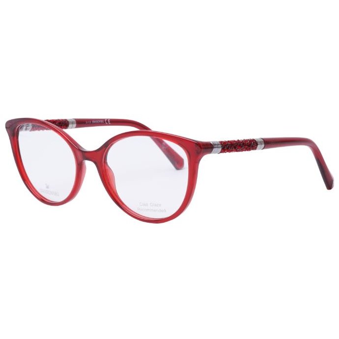 Rame ochelari de vedere dama Swarovski SK5258 066 Cat-eye Rosii originale din Plastic cu comanda online