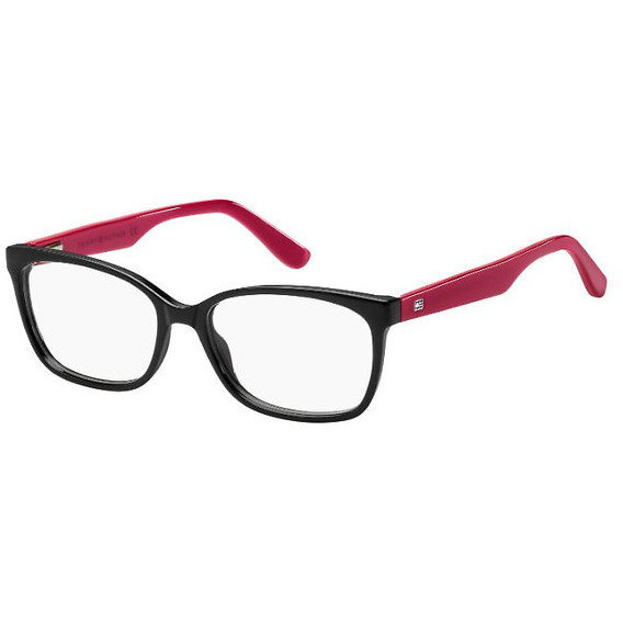 Rame ochelari de vedere dama TOMMY HILFIGER (S) TH 1492 807 Negre Rectangulare originale din Plastic cu comanda online