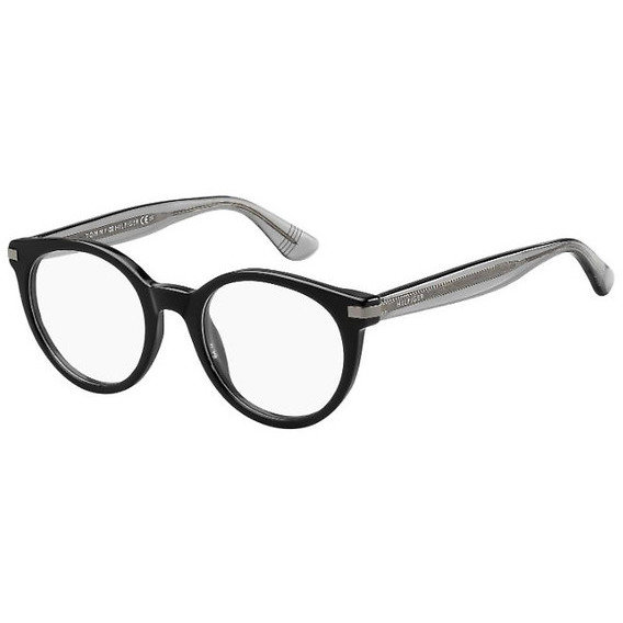Rame ochelari de vedere dama TOMMY HILFIGER TH 1518 807 Negre Rotunde originale din Plastic cu comanda online