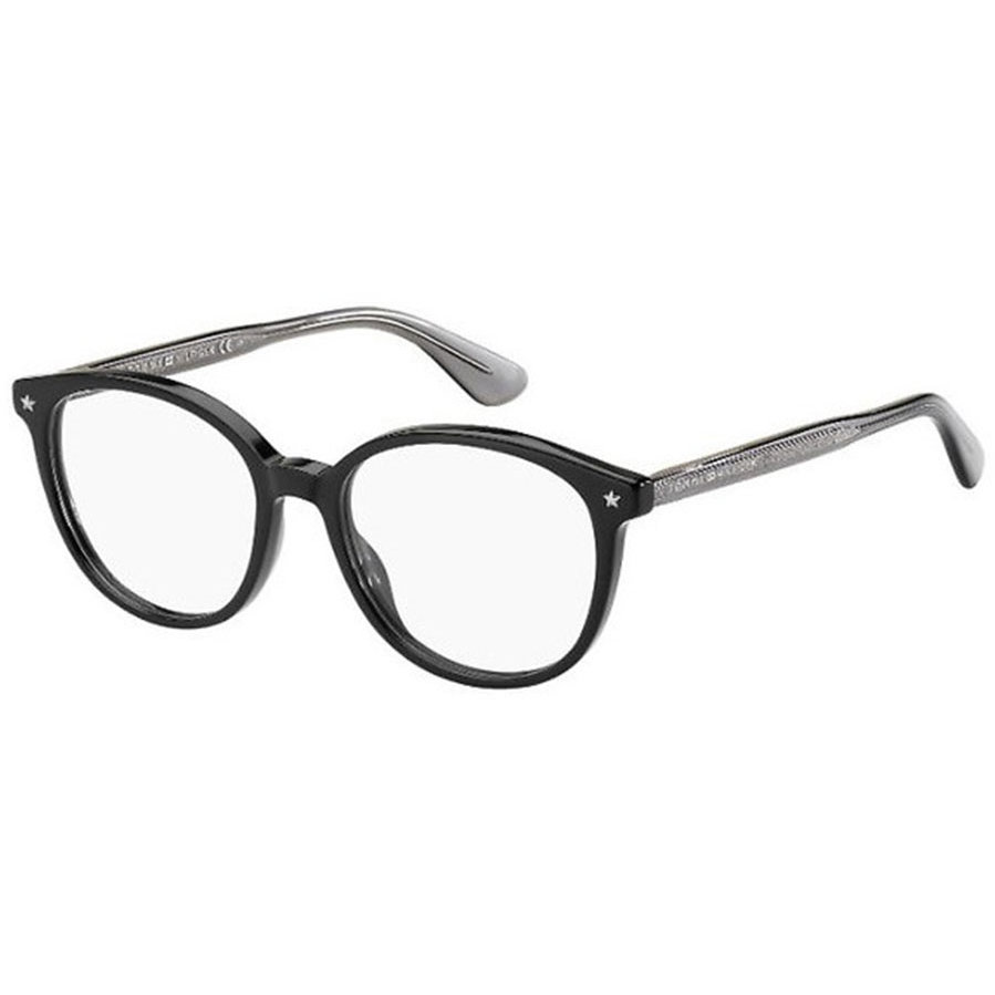 Rame ochelari de vedere dama TOMMY HILFIGER TH 1552 807 Negre Rotunde originale din Plastic cu comanda online