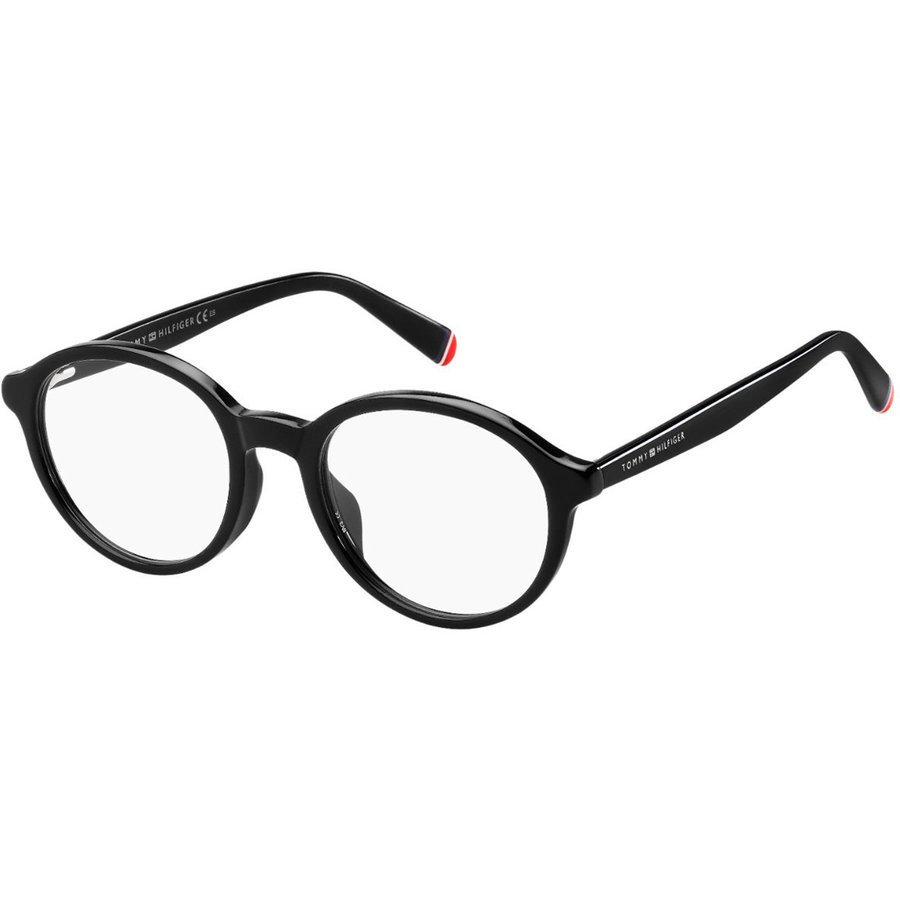 Rame ochelari de vedere dama TOMMY HILFIGER TH 1587/G 807 BLACK Negre Rotunde originale din Acetat cu comanda online