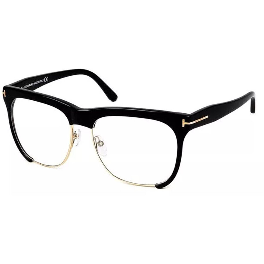 Rame ochelari de vedere dama Tom Ford FT0366 001 Rectangulare Negre originale din Plastic cu comanda online