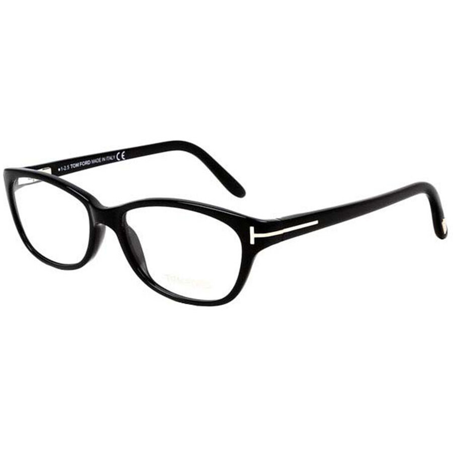 Rame ochelari de vedere dama Tom Ford FT5142 001 Cat-eye Negre originale din Plastic cu comanda online