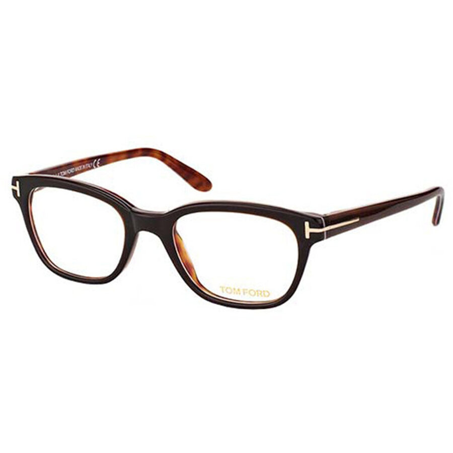 Rame ochelari de vedere dama Tom Ford FT5207 047 Cat-eye Maro originale din Plastic cu comanda online