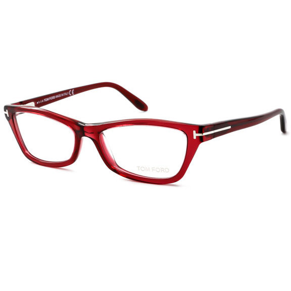 Rame ochelari de vedere dama Tom Ford FT5265 068 Cat-eye Rosii originale din Plastic cu comanda online