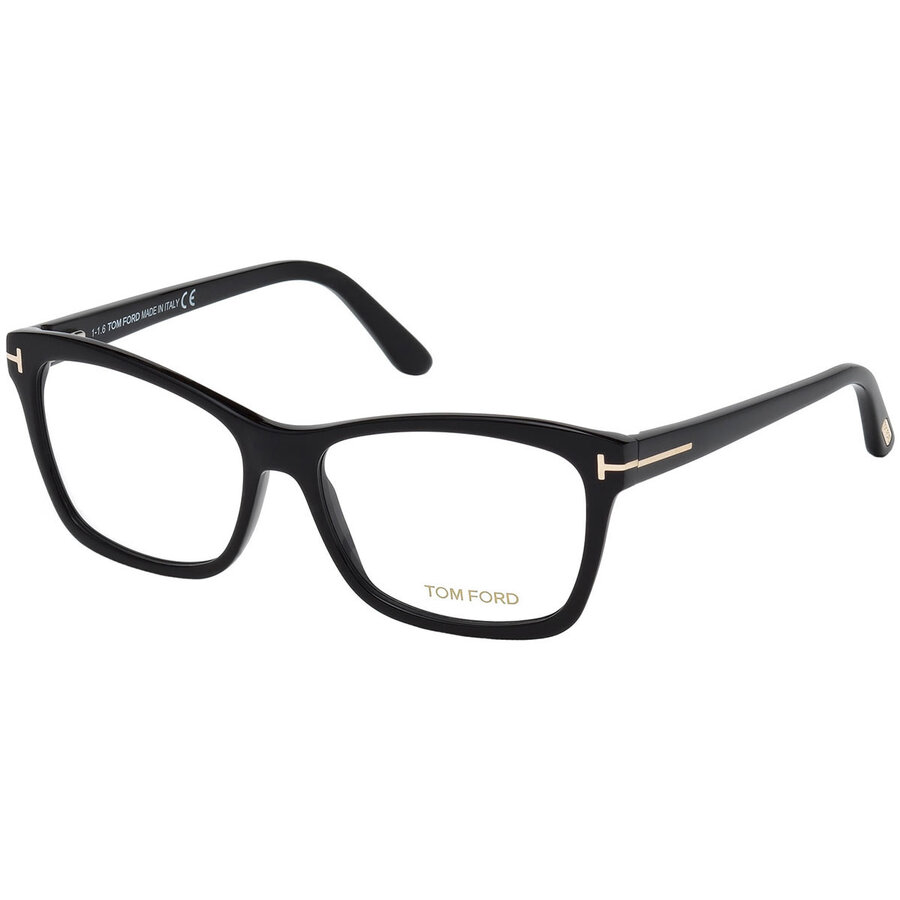 Rame ochelari de vedere dama Tom Ford FT5424 001 Cat-eye Negre originale din Plastic cu comanda online
